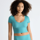 Sloggi Zero Feel 2.0 Crop top, turkis - 10219697 - 1597 - Quiet Turquoise