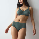 Triumph Essential Minimizer hipster trusse, grøn - 10219754 - 1568 - Smoky Green