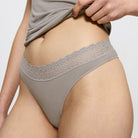 Triumph Feel Of Modal g-streng, grå - 10219764 - 7816 - Silent Grey