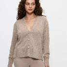 Triumph Smart Thermal cardigan, brun - 10221469 - 00YO - Ginger