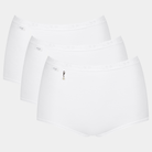 Sloggi Basic H Pearl 3-Pack maxi trusse, hvid - 10221611 - 0003 - White