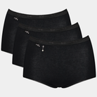Sloggi Basic H Pearl 3-Pack maxi trusse, sort - 10221611 - 0004 - Black