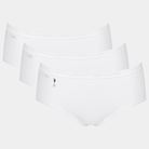 Sloggi Basic H Pearl 3-Pack midi trusse, hvid - 10221623 - 0003 - White