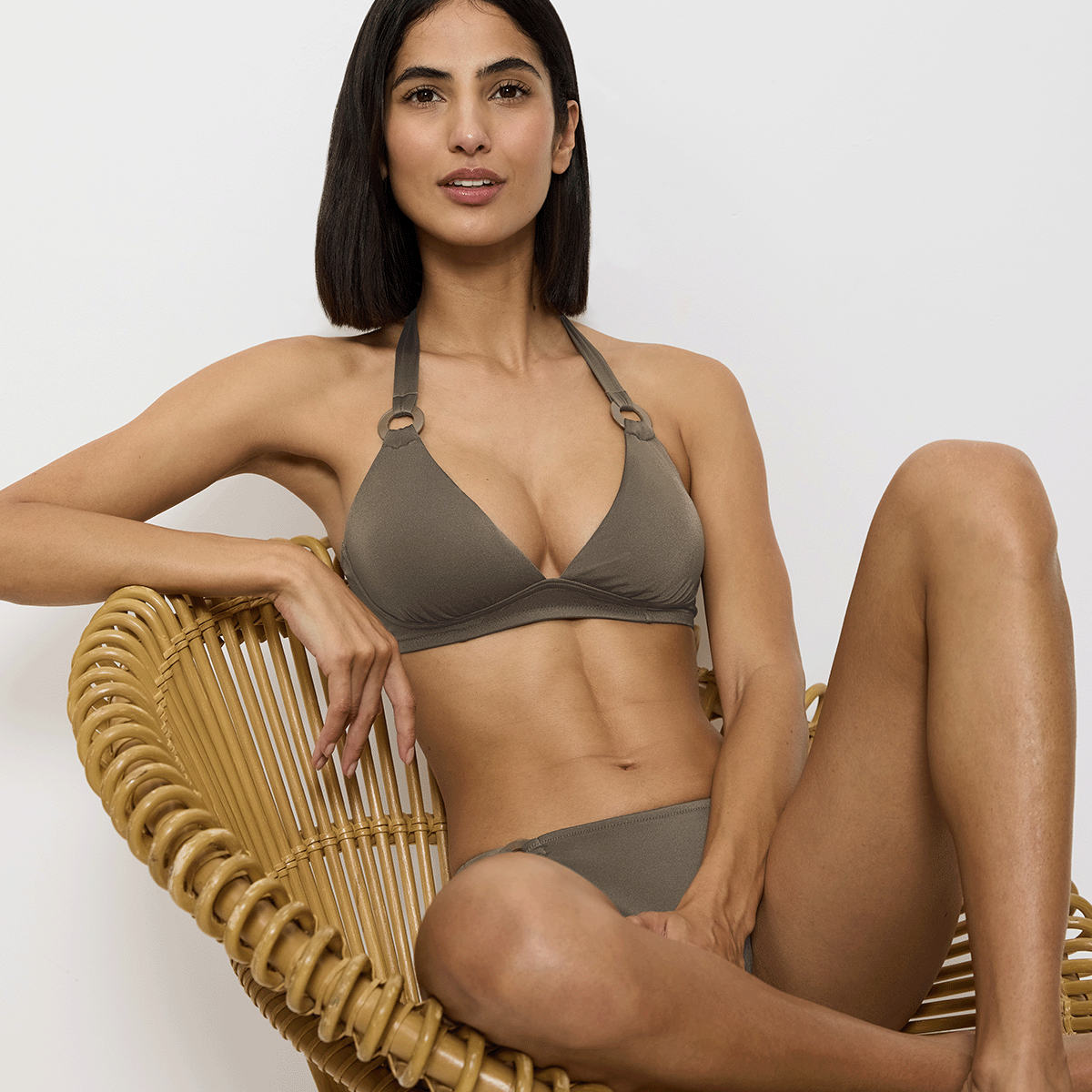 Triumph Midnight bikini top uden bøjle, grøn - 10222210 - 3462 - Havanna