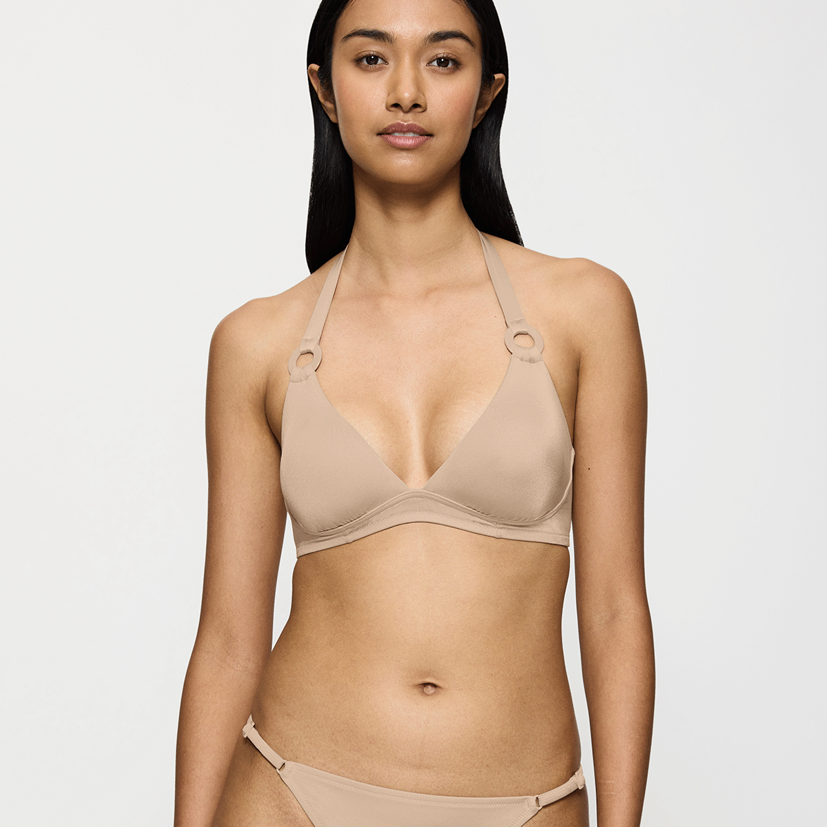 Triumph Midnight bikini top uden bøjle, nude - 10222210 - 6313 - Desert