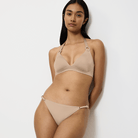 Triumph Midnight bikini top uden bøjle, nude - 10222210 - 6313 - Desert