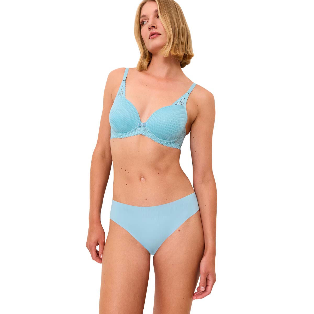 Triumph Pretty Micro tai trusse, blå - 10222241 - 1780 - Silver Blue