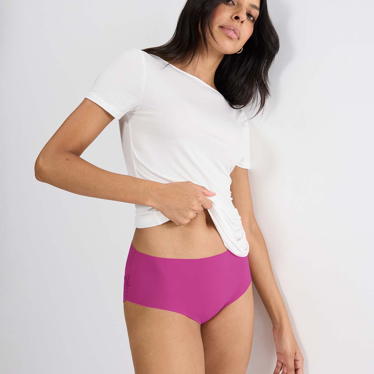 Triumph Pretty Micro maxi trusse, pink - 10222227 - 1590 - Plum Fusion