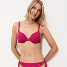 Triumph Summer Twist WP bikini top med bøjle, pink - 10222228 - 00NW - Berry