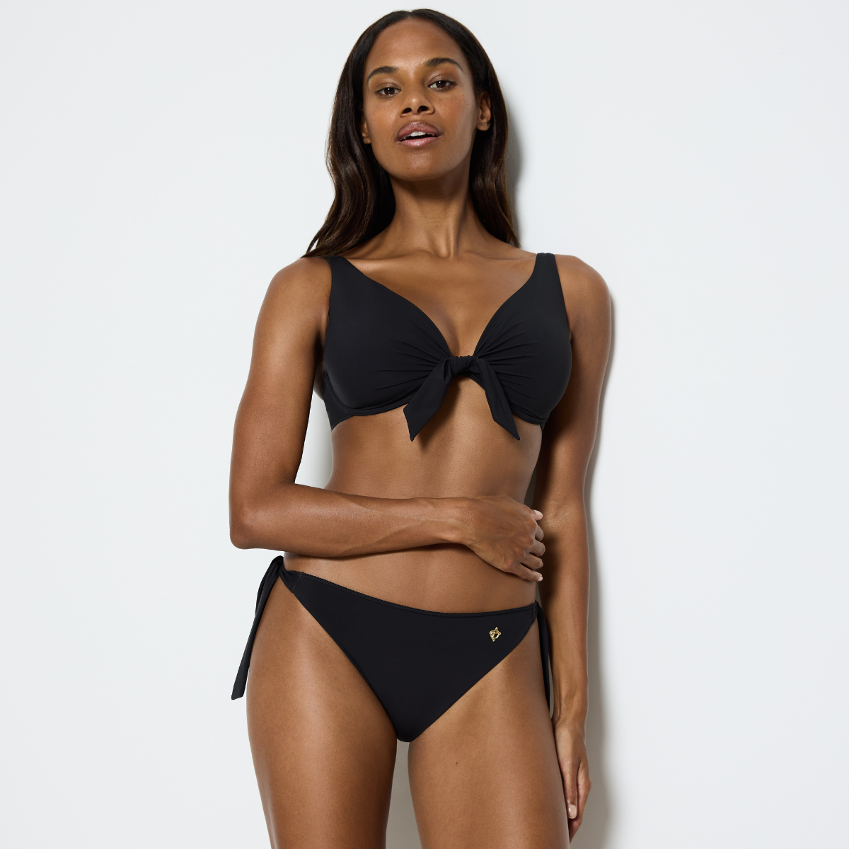 Triumph Summer Twist W bikini top med bøjle, sort - 10222235 - 0004 - Black