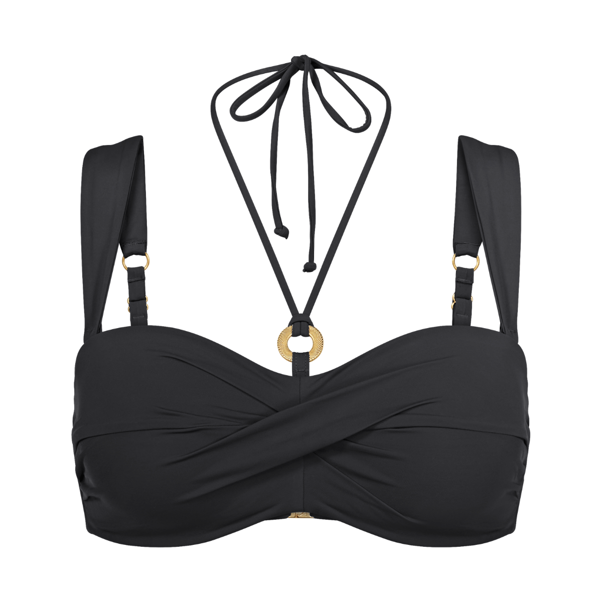 Triumph Summer Twist DP bikini top uden bøjle, sort - 10222253 - 0240 - Black