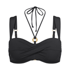 Triumph Summer Twist DP bikini top uden bøjle, sort - 10222253 - 0240 - Black