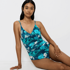 Triumph Summer Fleur badedragt uden bøjle, multi - 10222302 - M025 - Turquoise-Dark Combination