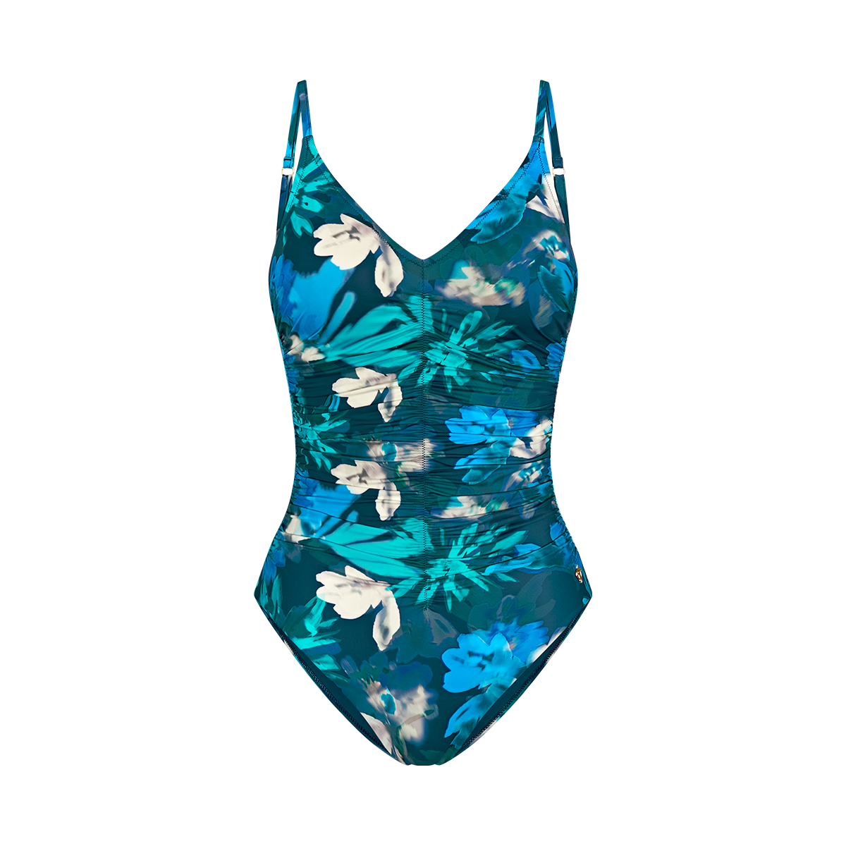Triumph Summer Fleur badedragt uden bøjle, multi - 10222302 - M025 - Turquoise-Dark Combination