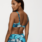 Triumph Summer Fleur W bikini top med bøjle, multi - 10222317 - M025 - Turquoise-Dark Combination