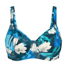 Triumph Summer Fleur W bikini top med bøjle, multi - 10222317 - M025 - Turquoise-Dark Combination