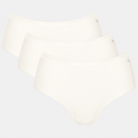 Sloggi Go Daily Cotton 3-Pack midi trusse, hvid - 10222325 - 00GZ - Silk White