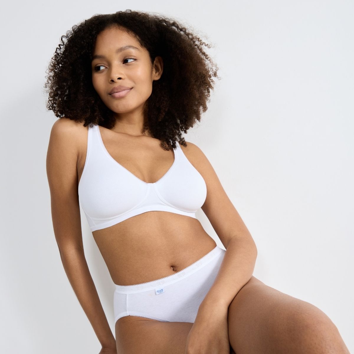 Sloggi Basic+ BH uden bøjle, hvid - 10222327 - 0003 - White