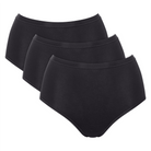 Sloggi Go Daily Cotton 3-Pack maxi trusse, sort - 10222332 - 0004 - Black
