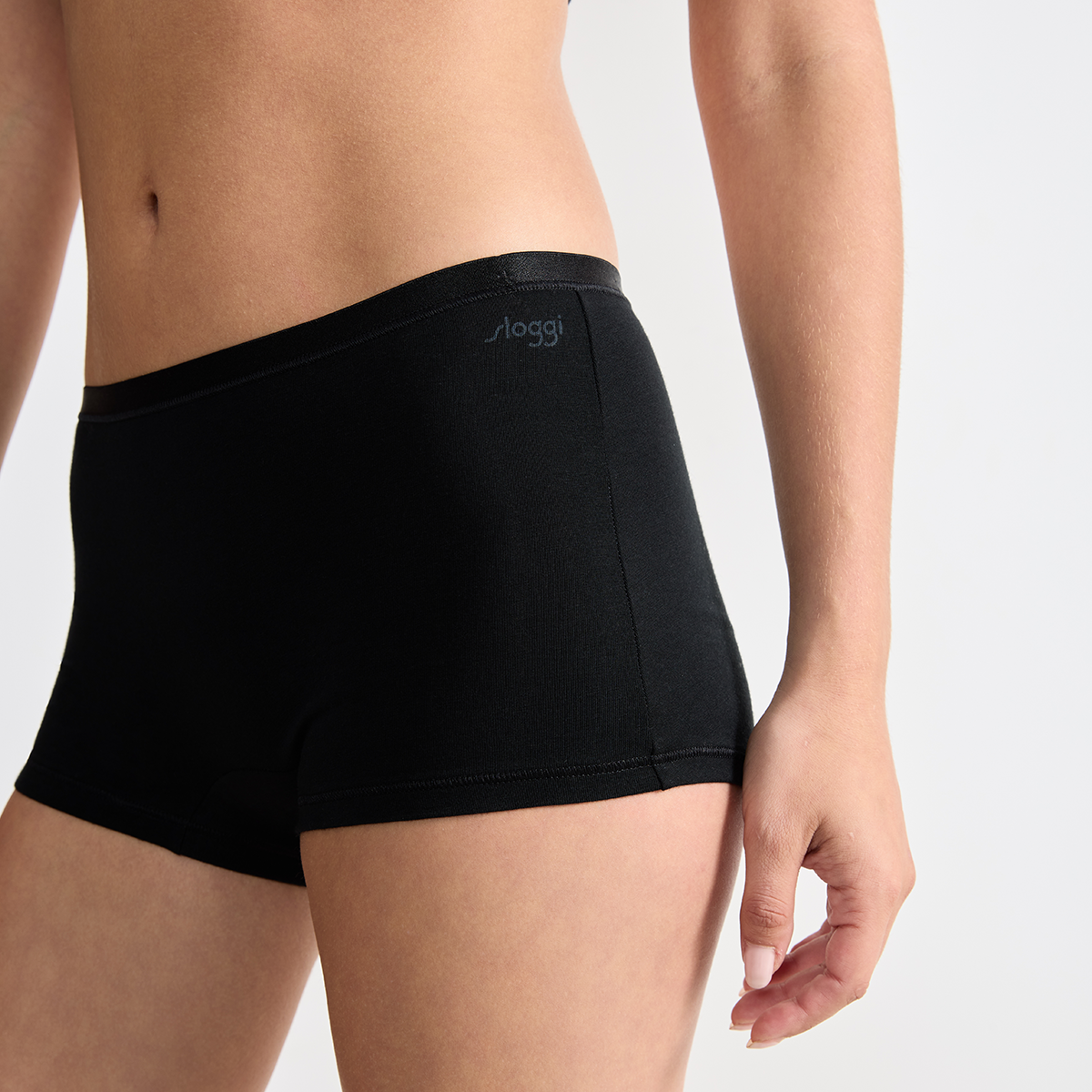 Sloggi Go Daily Cotton 3-pak shorts, sort - 10222337 - 0004 - Black