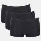 Sloggi Go Daily Cotton 3-pak shorts, sort - 10222337 - 0004 - Black