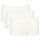 Sloggi Go Daily Cotton 3-pak shorts, hvid - 10222337 - 00GZ - Silk White