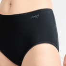 Sloggi Pure Comfort 2-Pack midi trusse, sort - 10222357 - 0004 - Black