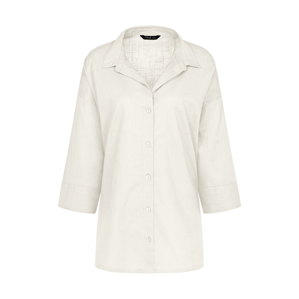 Triumph Summer Wear Boyfriend skjorte, hvid - 10222569 - 00GZ - Silk White