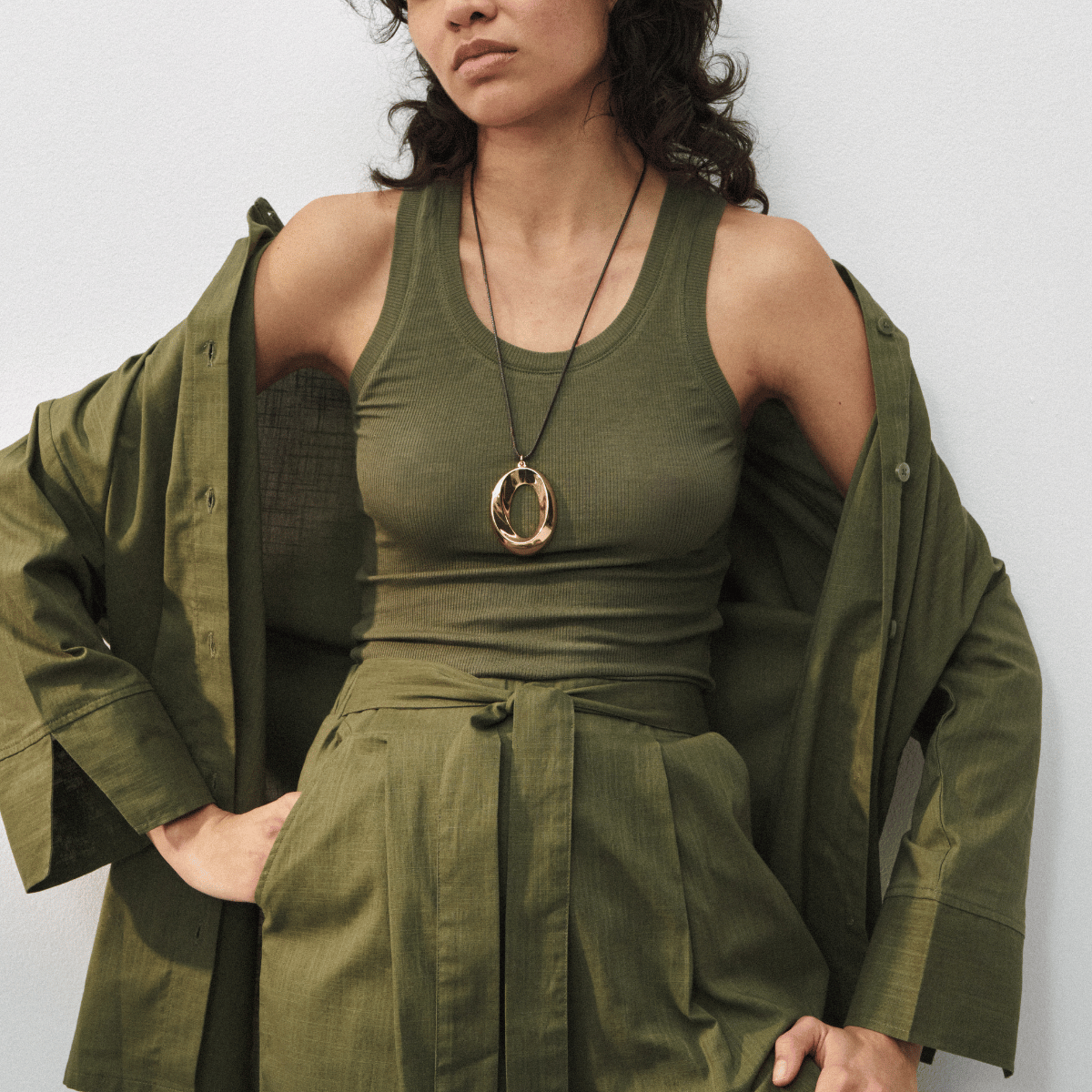 Triumph Summer Wear Boyfriend skjorte, grøn - 10222569 - 00MM - Sage Green