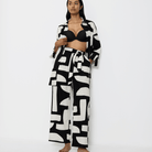 Triumph Summer Wear bukser, multi - 10222571 - 0034 - Black Combination