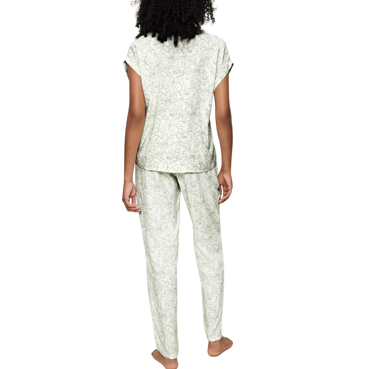 Triumph Boyfriend pyjamas, grøn - 10222611 - M009 - Green Light Combination