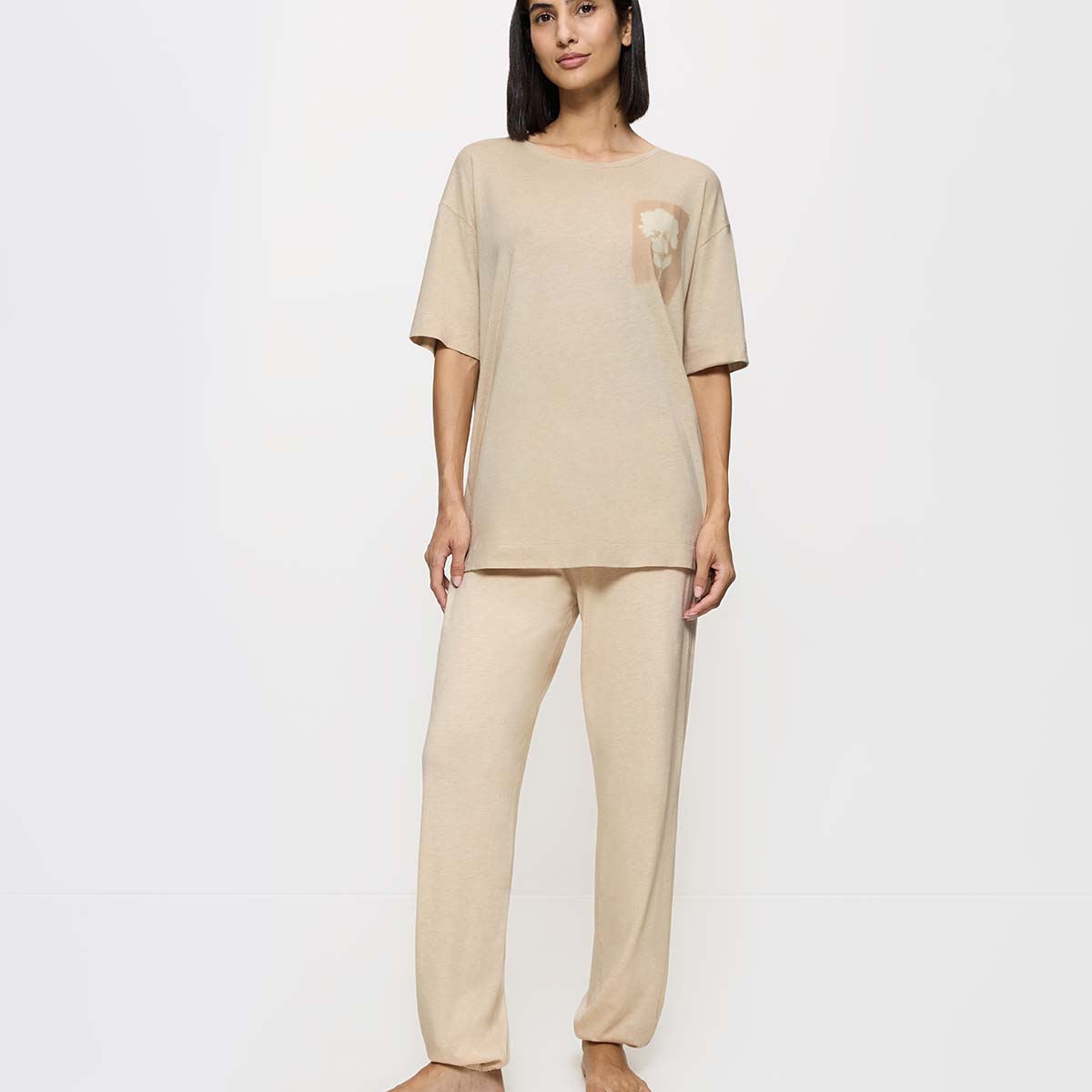 Triumph Endless Comfort pyjamas, beige - 10222620 - M001 - Skin