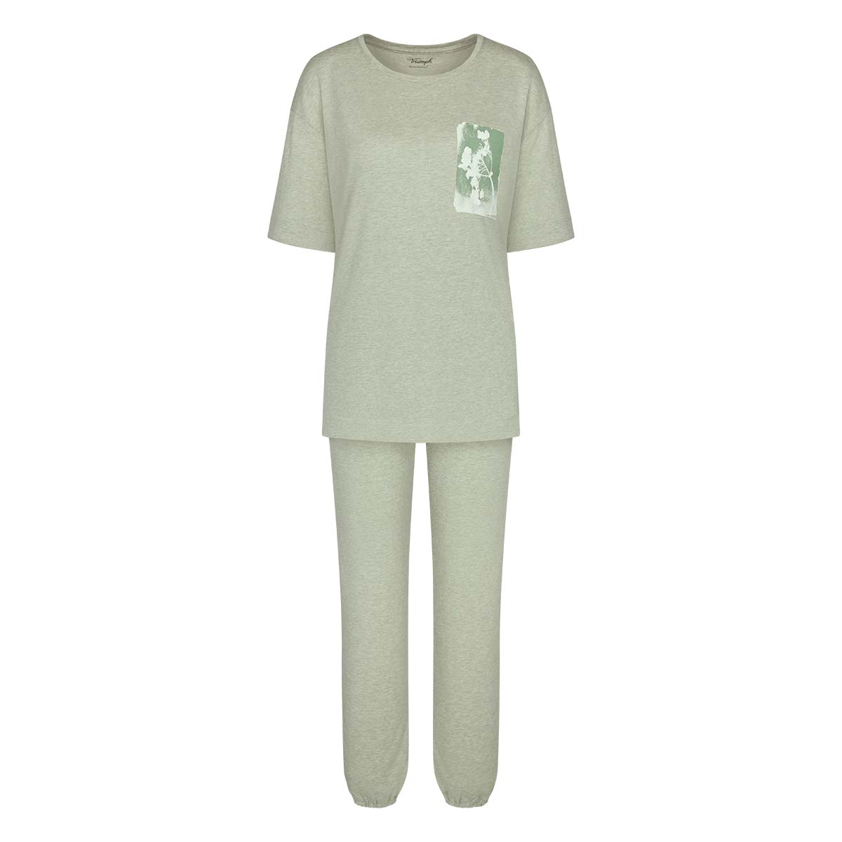 Triumph Endless Comfort pyjamas, grøn - 10222620 - M009 - Green Light Combination