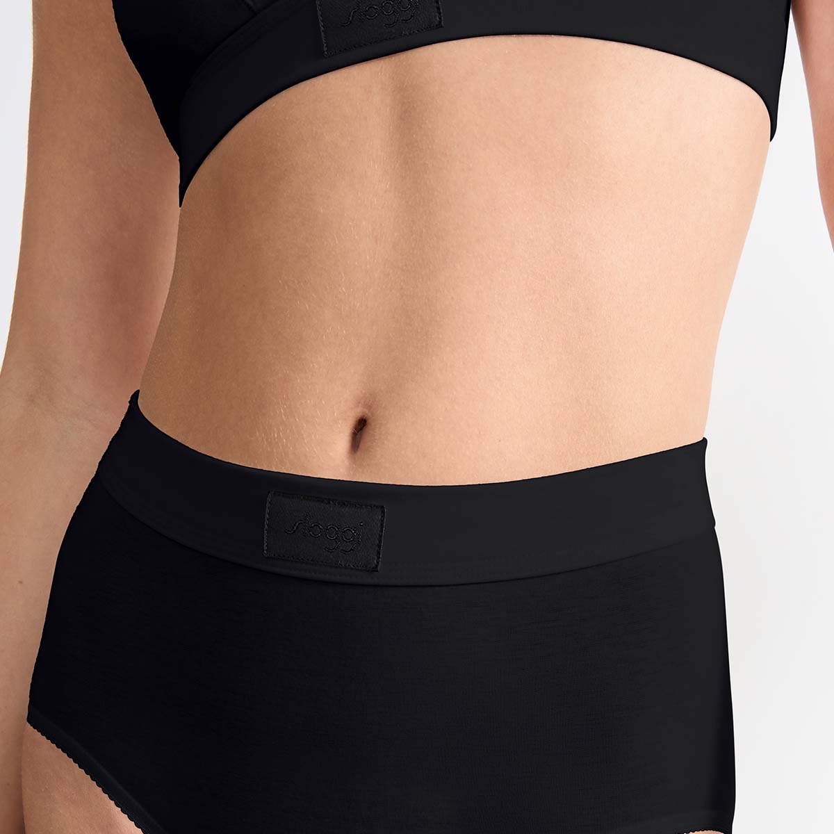 Sloggi Double Comfort 2-Pack maxi trusse, sort - 10222796 - 0004 - Black