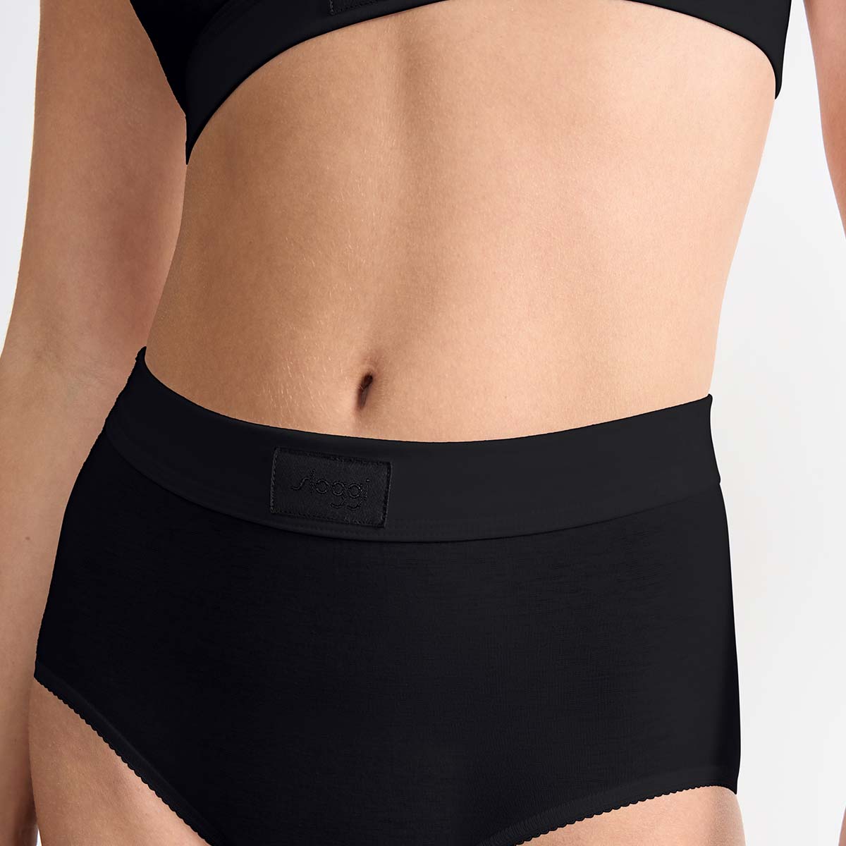 Sloggi Double Comfort maxi trusse, sort - 10222805 - 0004 - Black