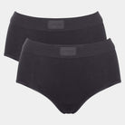 Sloggi Double Comfort 2-Pack maxi trusse, sort - 10222796 - 0004 - Black