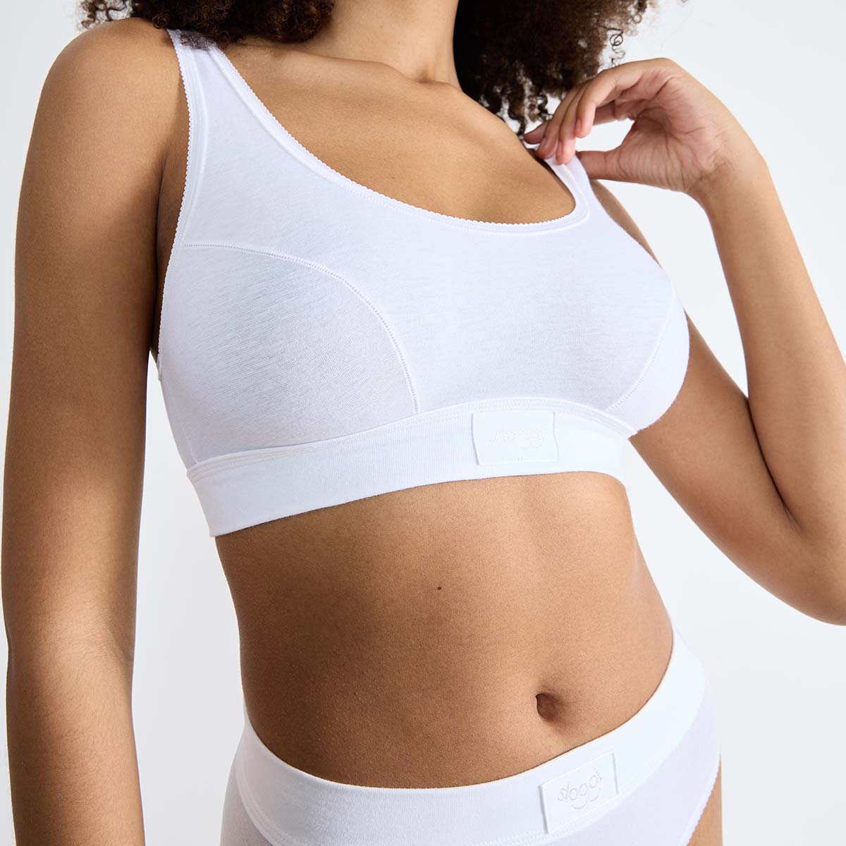Sloggi Double Comfort H BH top, hvid - 10146350 - 0003 - White
