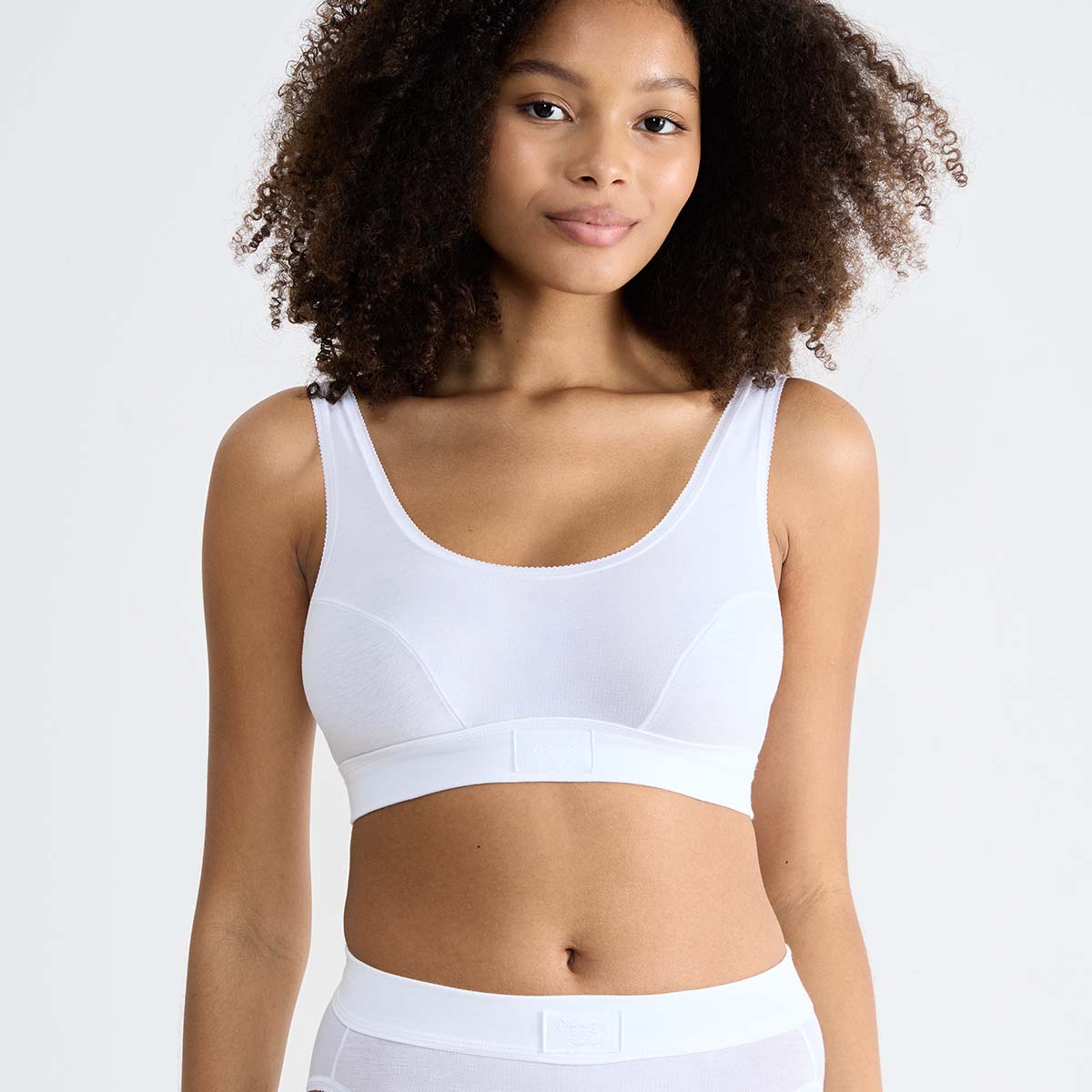 Sloggi Double Comfort BH top, hvid - 10222797 - 0003 - Hvid