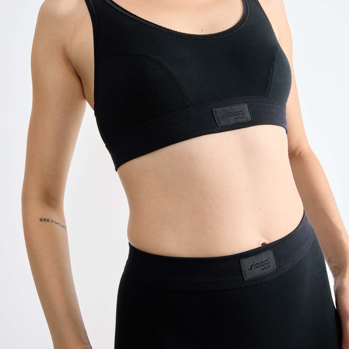 Sloggi Double Comfort BH top, sort - 10222797 - 0004 - Black