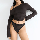 Sloggi Free Evolve Lace g-streng, sort - 10224699 - 0004 - Black