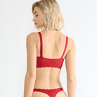 Sloggi Zero Feel Bliss Festive BH top, rød - 10224738 - 00FZ - Shanghai Red