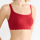 Sloggi Zero Feel Bliss Festive BH top, rød - 10224738 - 00FZ - Shanghai Red