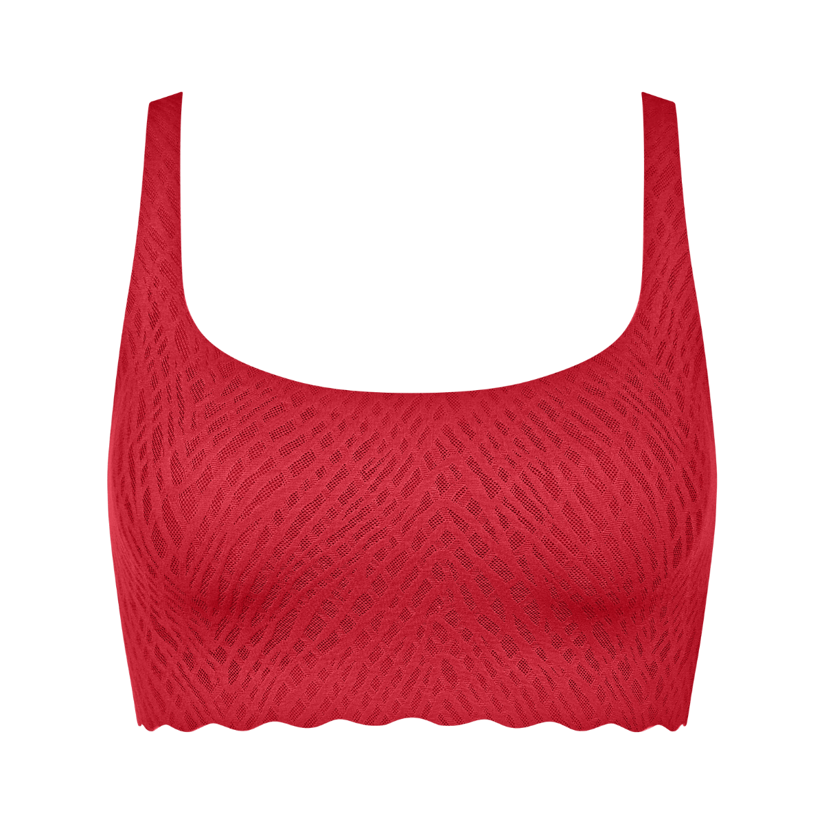 Sloggi Zero Feel Bliss Festive BH top, rød - 10224738 - 00FZ - Shanghai Red