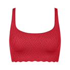 Sloggi Zero Feel Bliss Festive BH top, rød - 10224738 - 00FZ - Shanghai Red