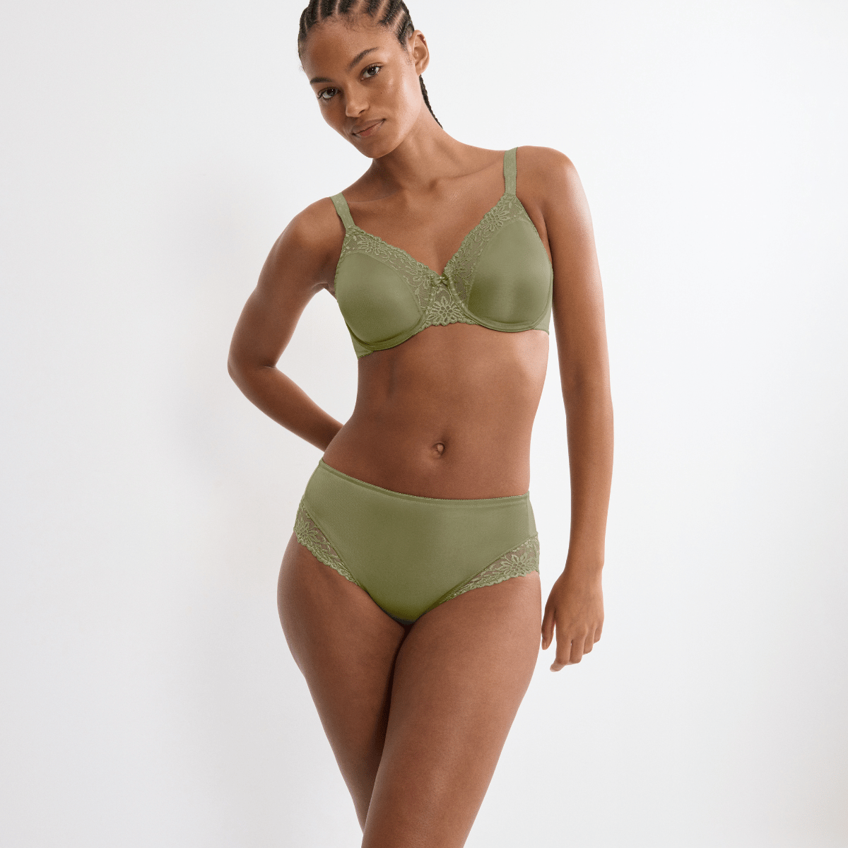 Triumph Ladyform Soft maxi trusse, grøn - 10224859 - 7855 - Olive Gold