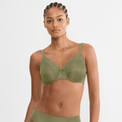Triumph Ladyform Soft W01 BH med bøjle, grøn - 10224866 - 7855 - Olive Gold
