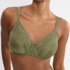 Triumph Ladyform Soft W01 BH med bøjle, grøn - 10224866 - 7855 - Olive Gold
