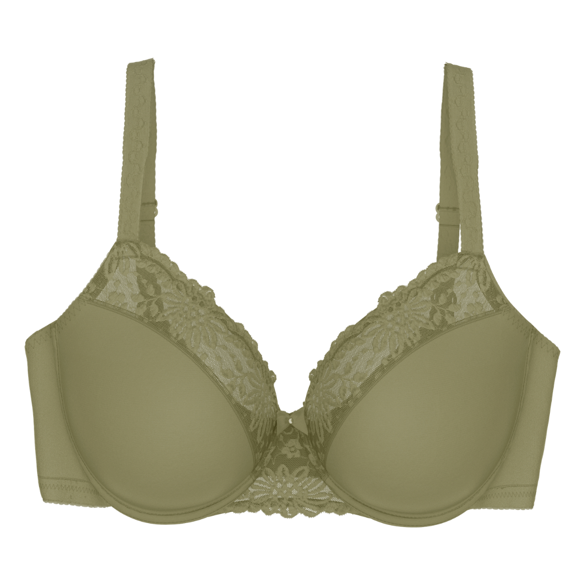 Triumph Ladyform Soft W01 BH med bøjle, grøn - 10224866 - 7855 - Olive Gold