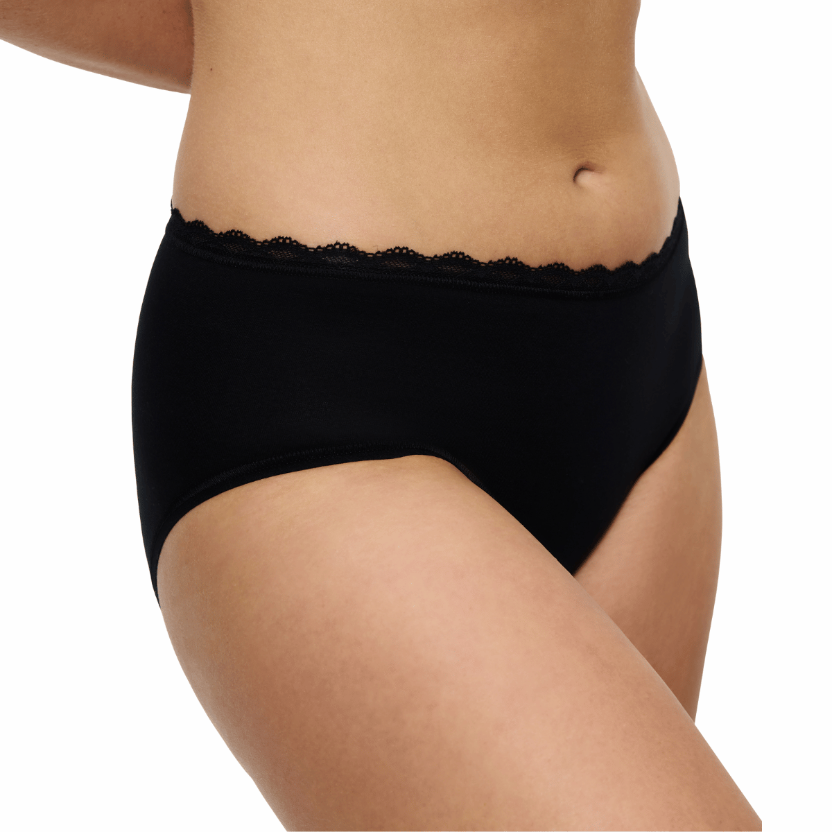 Triumph Feel Of Cotton midi trusse, sort - 10224959 - 0004 - Black