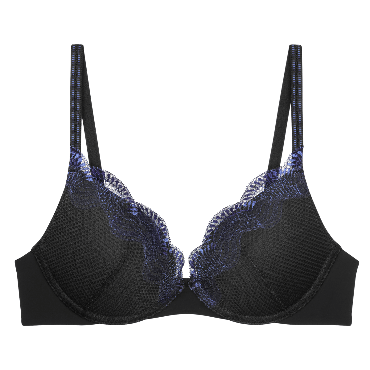 Triumph Comfort Glam push-up BH, sort - 10224965 - 0004 - Black